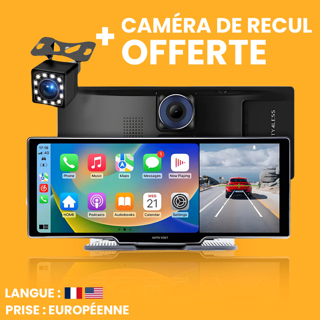 Radio Android CarPlay, caméra de recul, Bluetooth 4.0 : Auto Volt